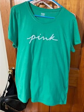 PINK Victoria's Secret Tee in Teal